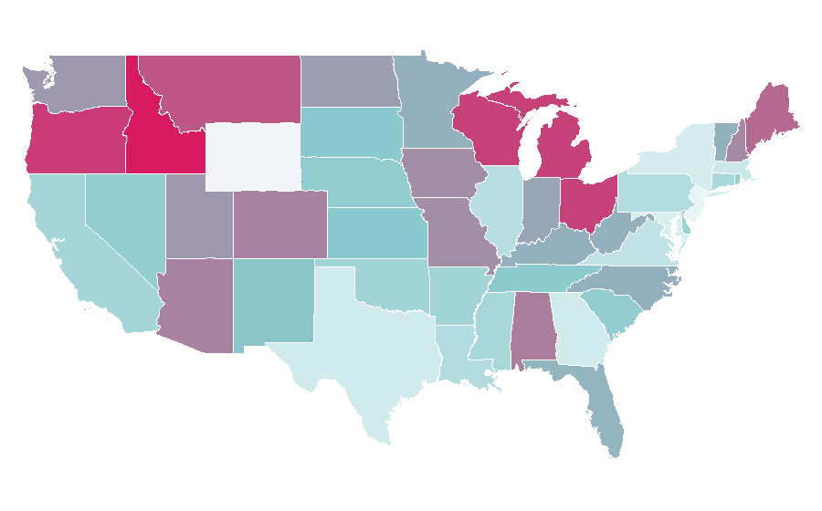 Affinity by region — Spektrum RC, United States