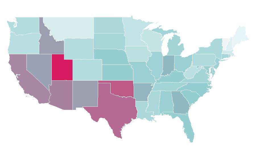Affinity by region — Spider-Man: Brand New Day, United States