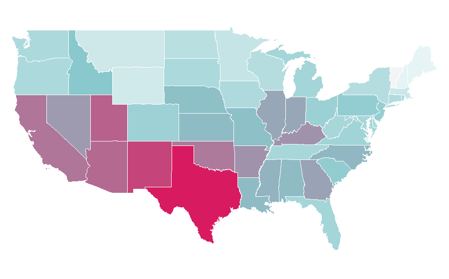 Affinity by region — Spider-Man (Miles Morales), United States
