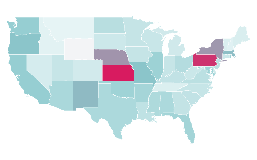 Affinity by region — Spin (magazine), United States