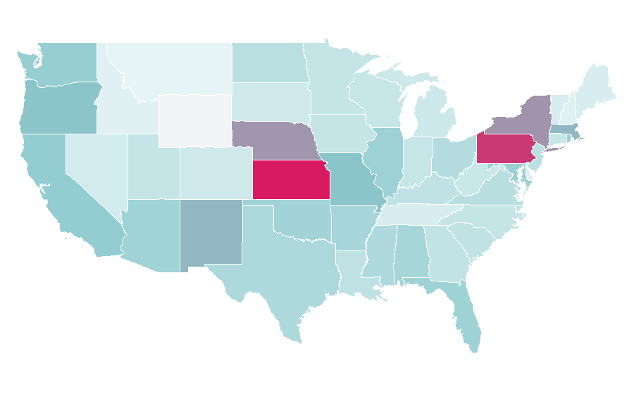 Affinity by region — Spinning, United States