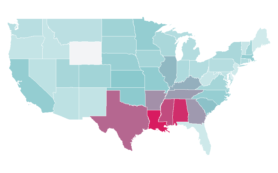 Affinity by region — Sport coat, United States