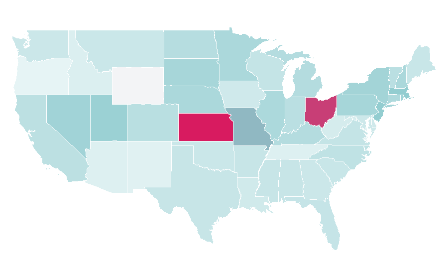 Afinidad por región — Sports games, Estados Unidos