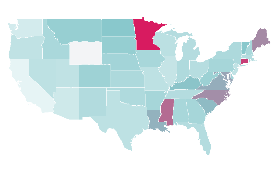 Affinity by region — SportsCenter ESPN, United States