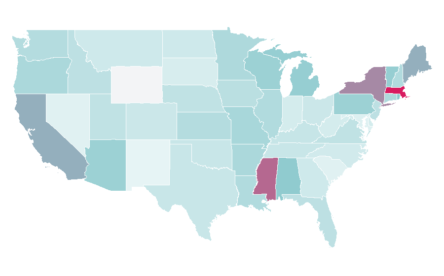 Affinity by region — Spotlight (software), United States
