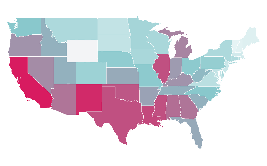 Affinity by region — Spray painting, United States
