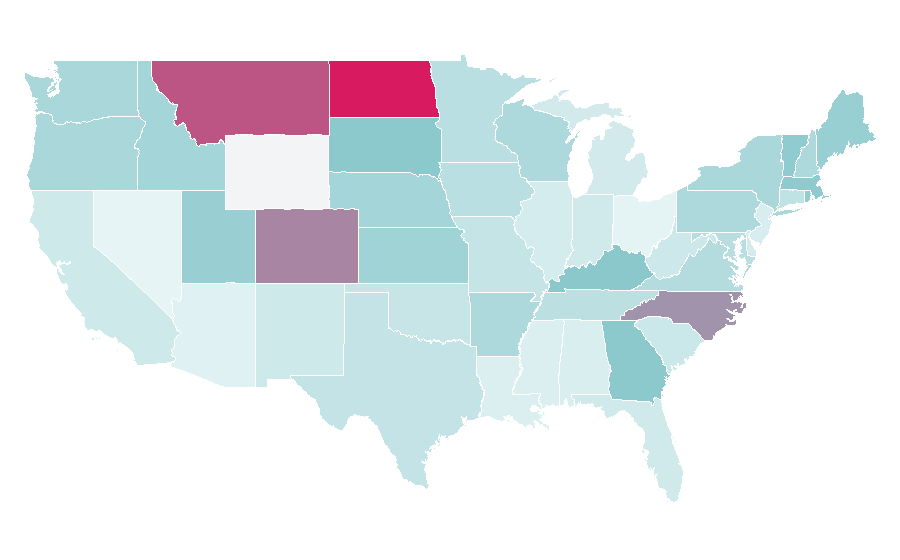 Affinity by region — Springbok, United States