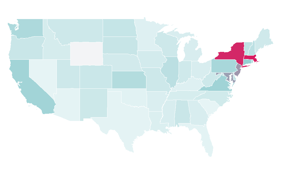Affinity by region — Springer Nature, United States