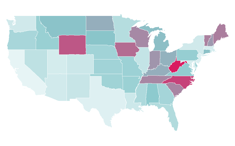 Affinity by region — Sprint Cup Series, United States
