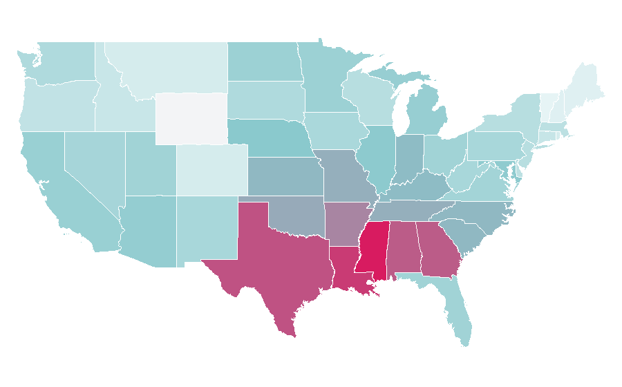 Affinity by region — Sprite (soft drink), United States