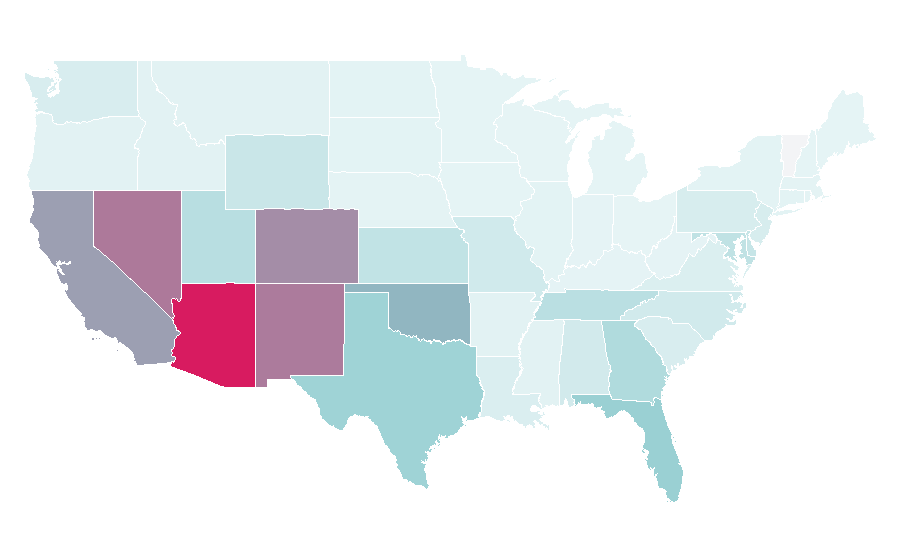 Affinity by region — Sprout (TV network), United States