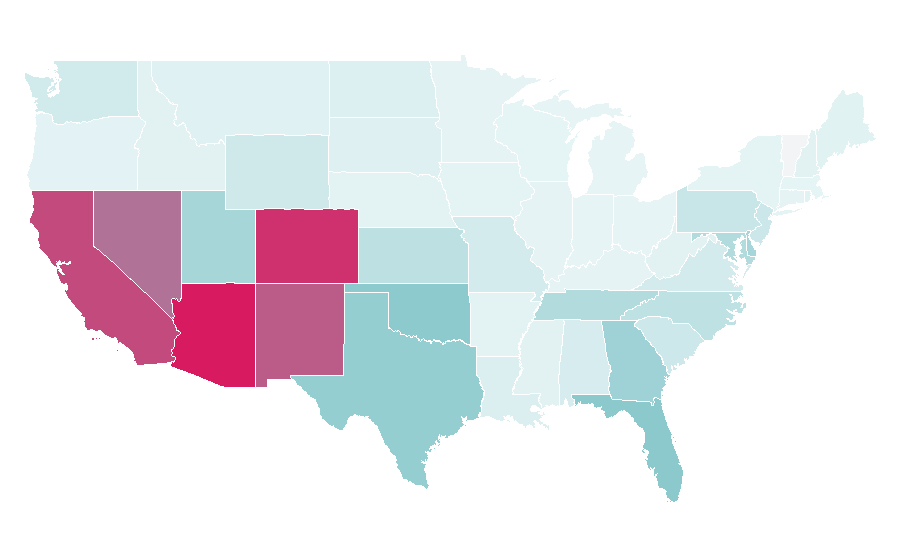 Affinity by region — Sprouts Farmers Market, United States