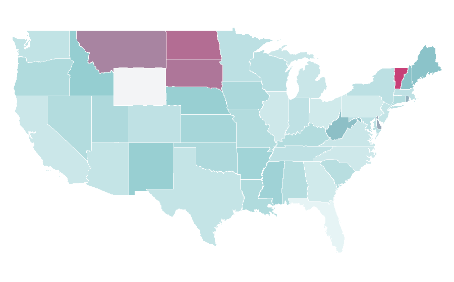 Affinity by region — Spy film, United States