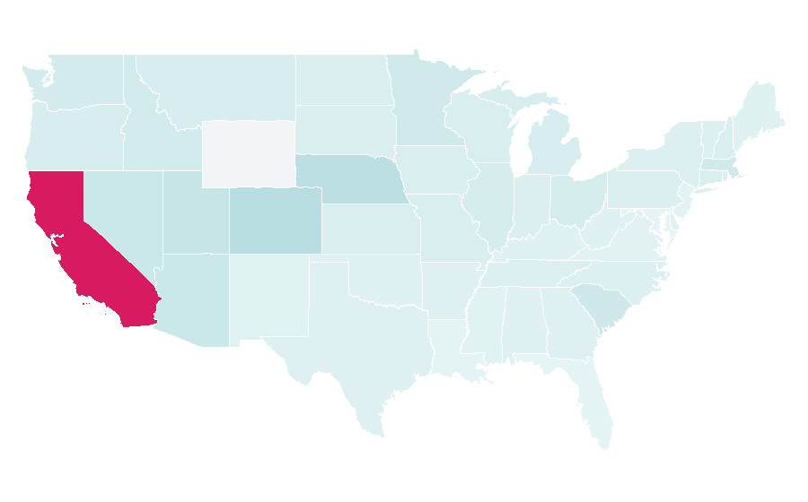 Affinity by region — Spyglass Hill Golf Course, United States