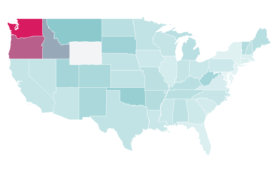 Affinity by region — Squatch, United States