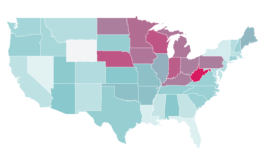 Affinity by region — Squishmallows, United States