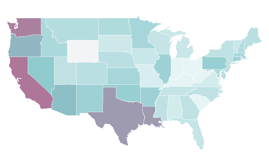 Affinity by region — Sriracha sauce, United States