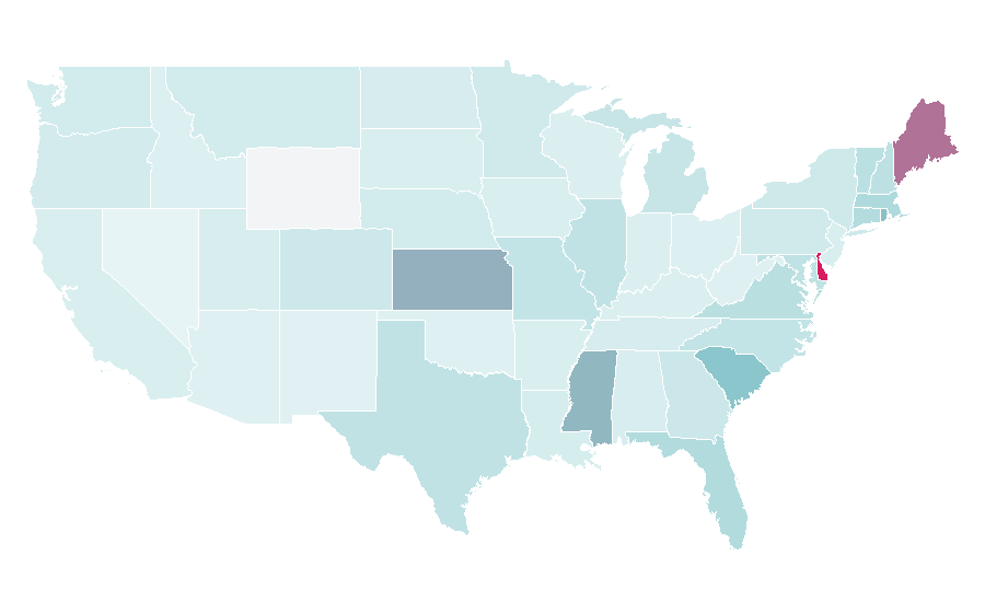 Affinity by region — St Andrews, United States