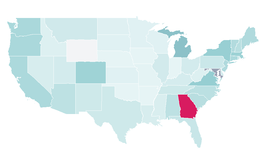 Affinity by region — St. Ives, United States
