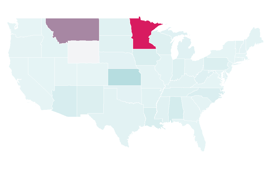 Affinity by region — Stacy (singer), United States