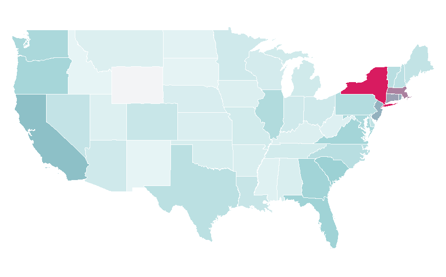 Affinity by region — Stan Smith, United States