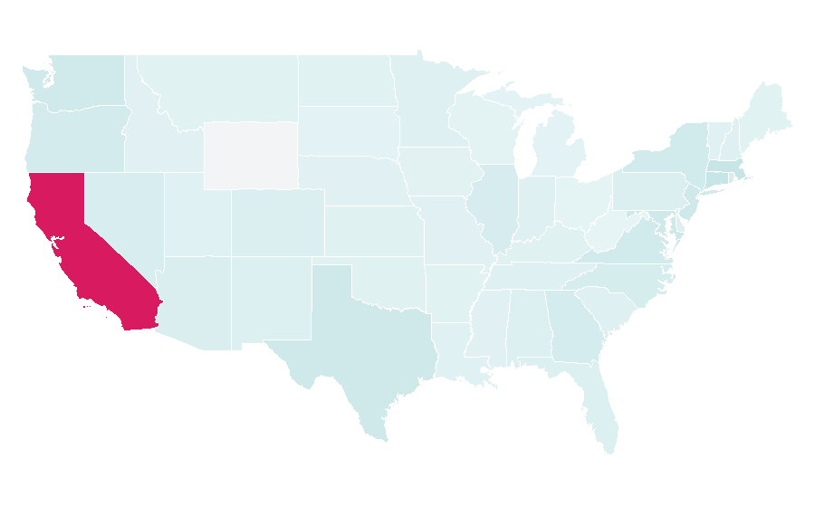 Affinity by region — Stanford University, United States