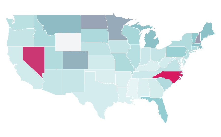 Affinity by region — Stanley Cup Finals, United States
