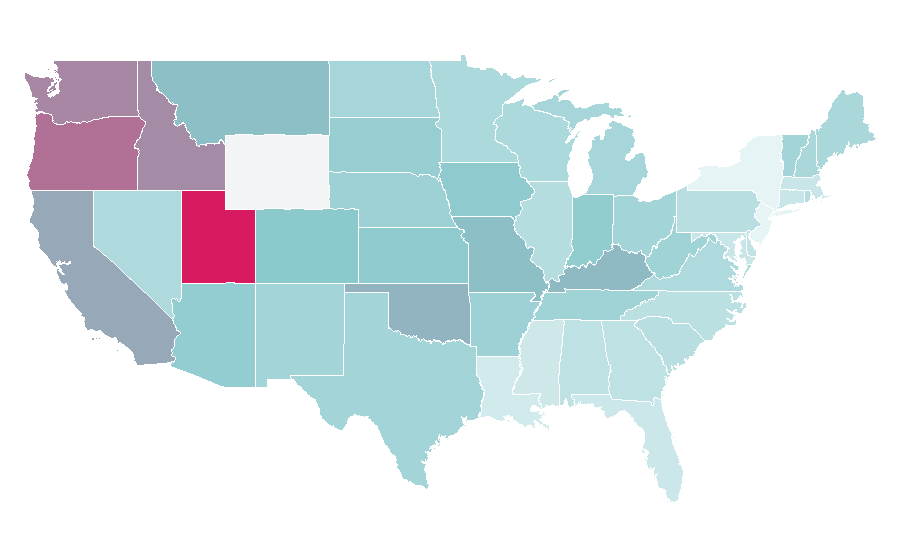 Affinity by region — Star Wars: Clone Wars (2003 TV series), United States