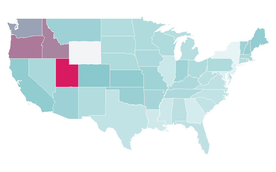 Affinity by region — Star Wars: Droids, United States