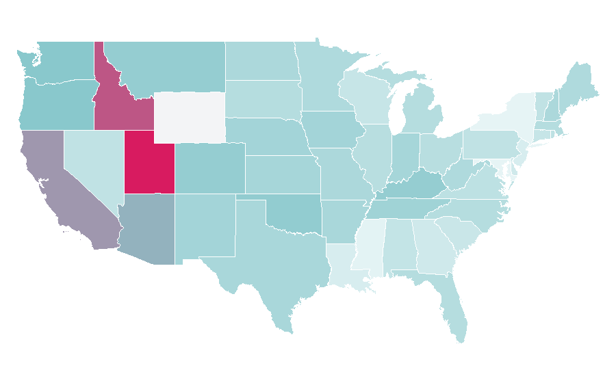 Affinity by region — Star Wars Episode II: Attack of the Clones, United States