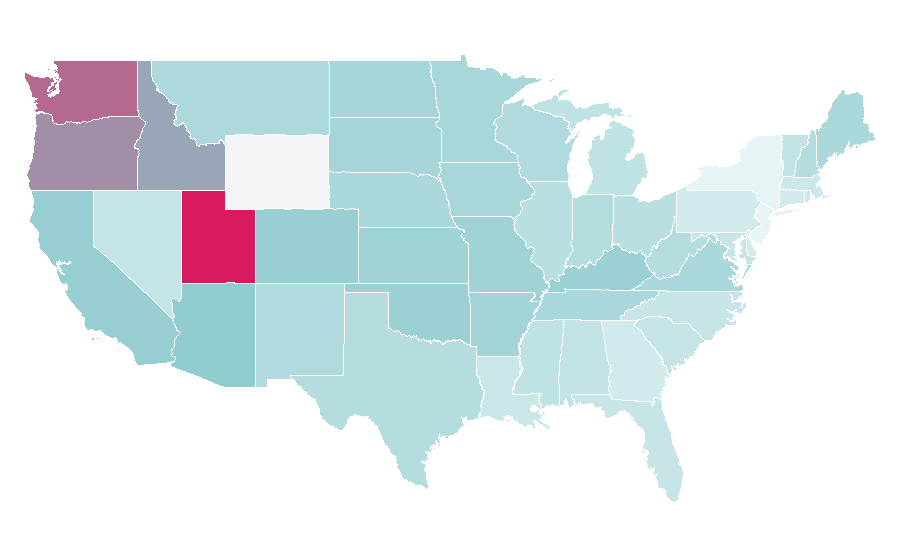 Affinity by region — Star Wars Rebels, United States