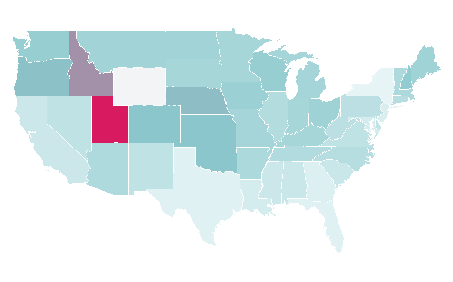 Affinity by region — Star Wars video games, United States