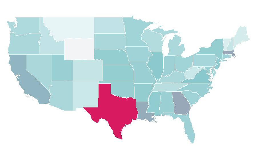 Affinity by region — Starburst, United States