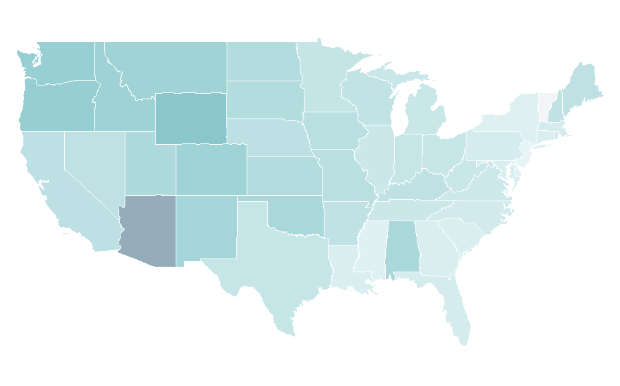Affinity by region — Starship Troopers (film), United States