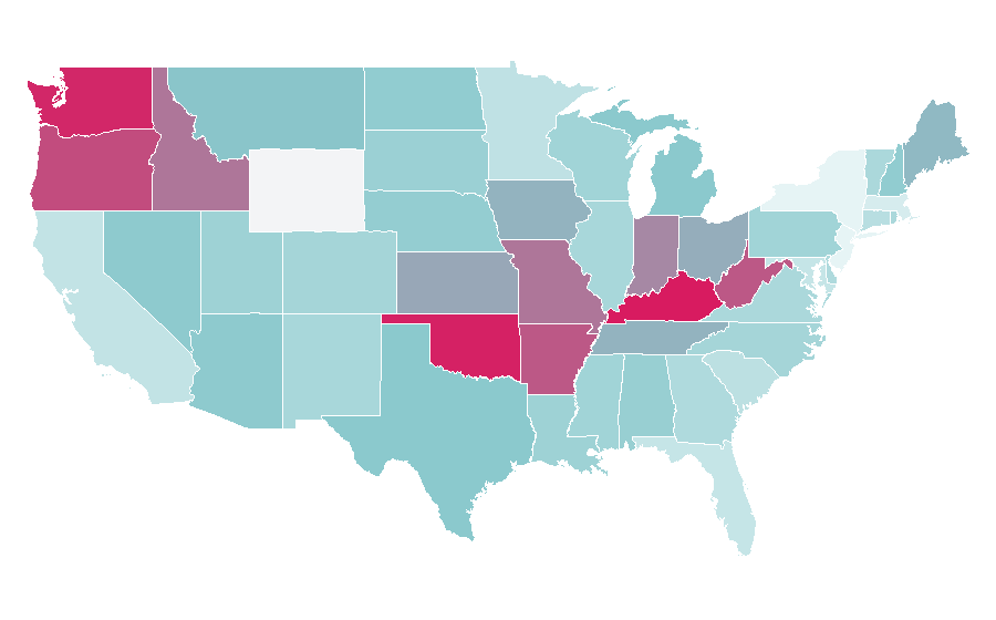 Affinity by region — State of Decay (video game), United States