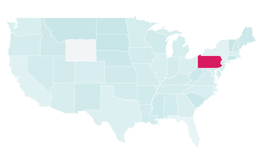 Affinity by region — Stay at Home, United States