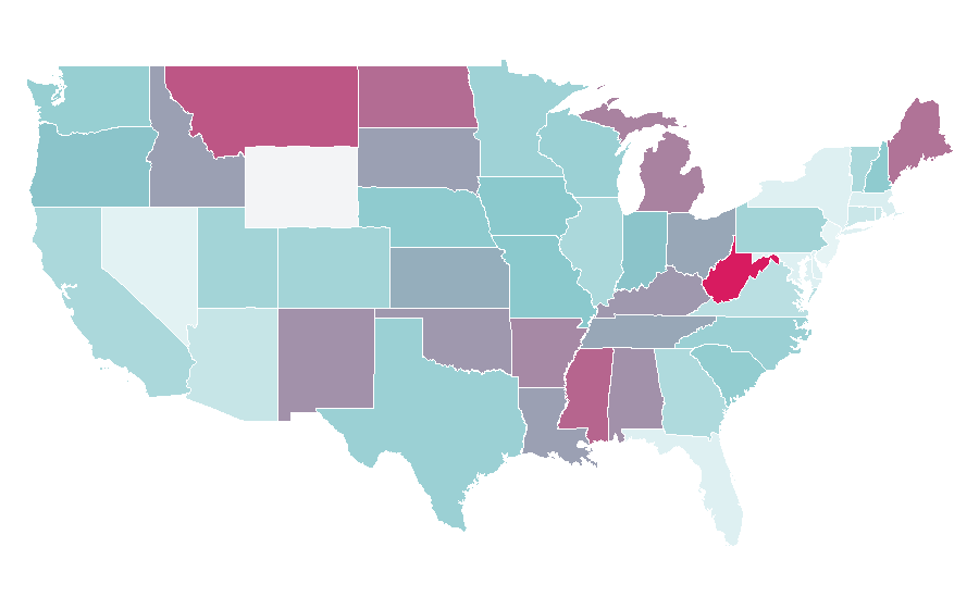 Affinity by region — Steam cleaning, United States