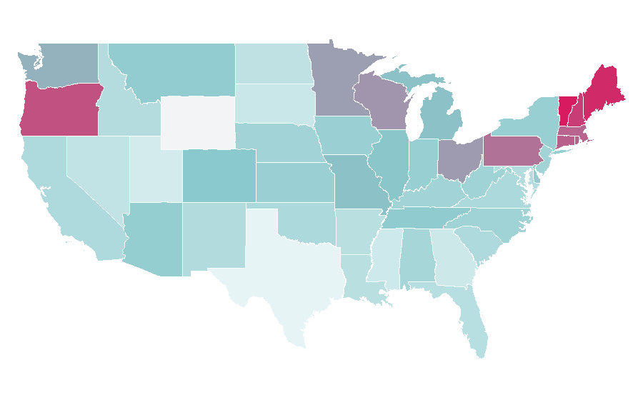 Affinity by region — Steely Dan, United States
