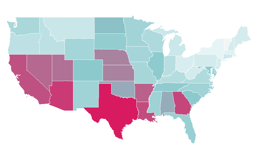 Affinity by region — Stella Rosa, United States