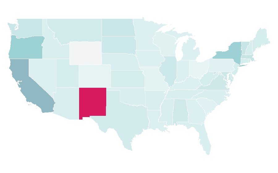 Affinity by region — STEM fields, United States
