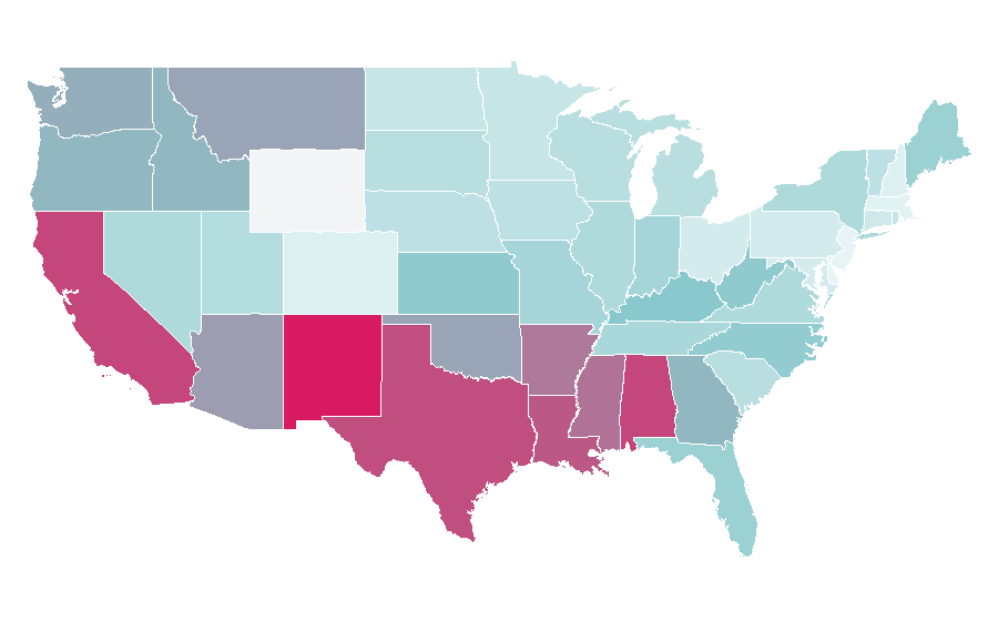 Affinity by region — Stencil, United States