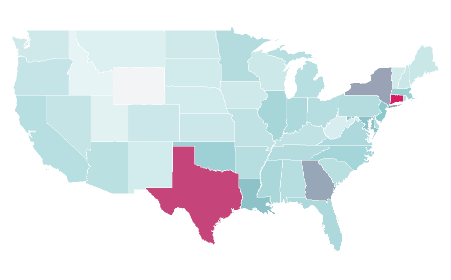 Affinity by region — Stephon Castle, United States