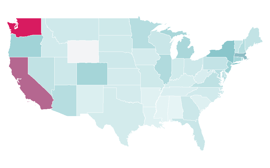 Affinity by region — Steve Ballmer, United States