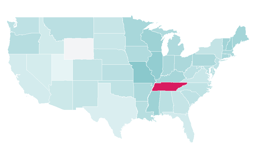 Affinity by region — Steve Cropper, United States