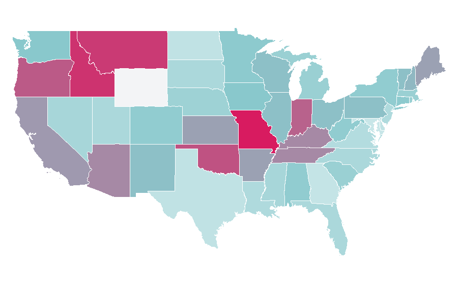 Affinity by region — Steve McQueen, United States