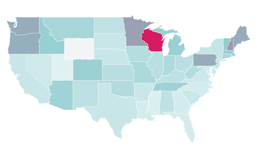 Affinity by region — Steve Miller, United States