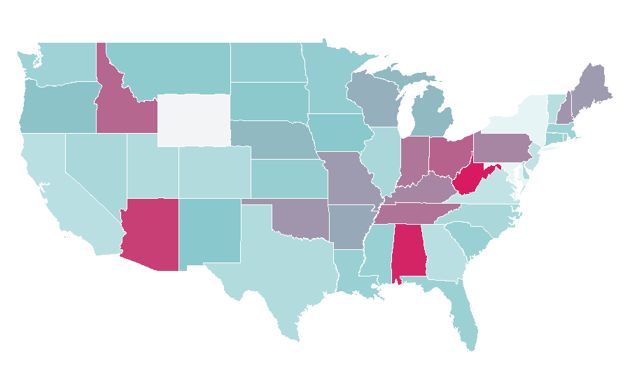 Affinity by region — Steve Perry, United States