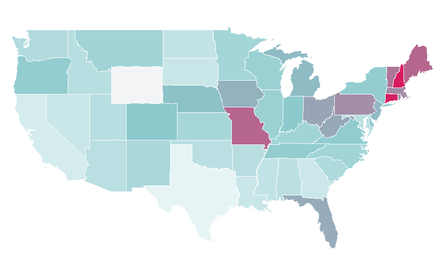 Affinity by region — Steve Winwood, United States