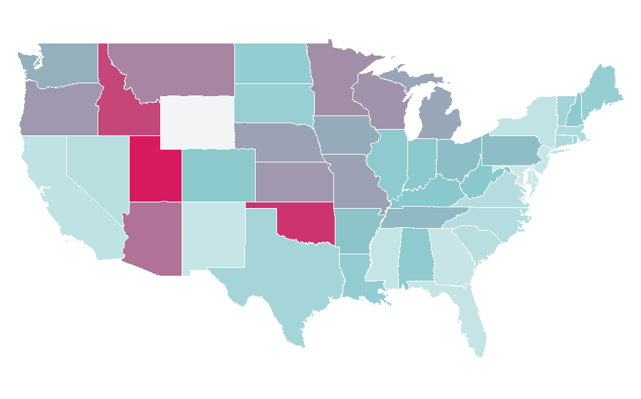 Affinity by region — Steven Crowder, United States