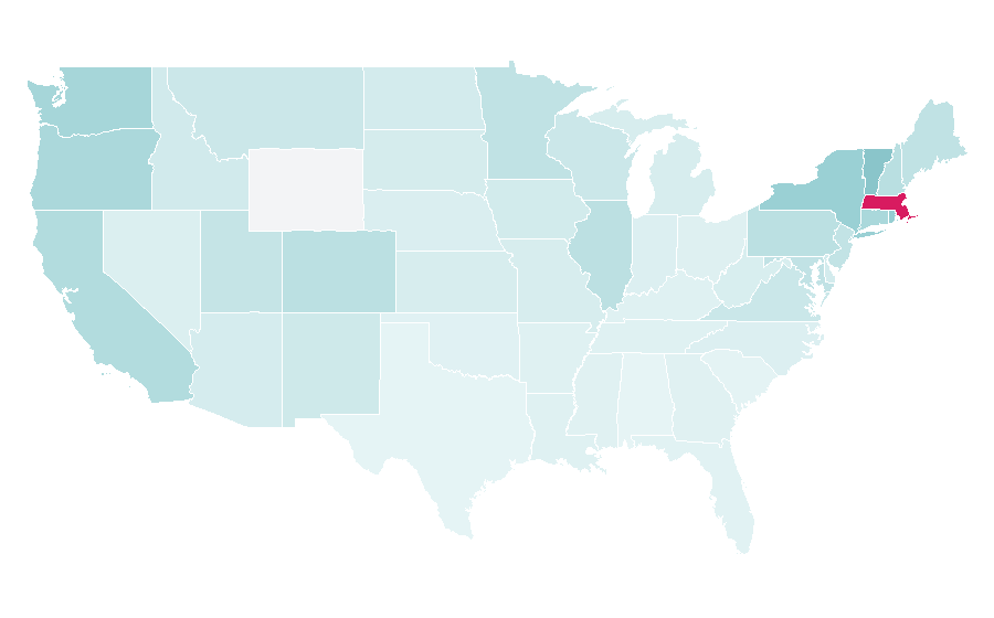 Affinity by region — Steven Pinker, United States